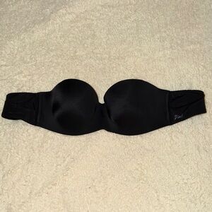 PINK Black Strapless Bra